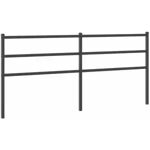 Comparateur de prix : vidaXL Tête de lit métal noir 193 cm