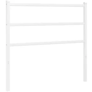 vidaXL Tête de lit métal blanc 100 cm pas cher