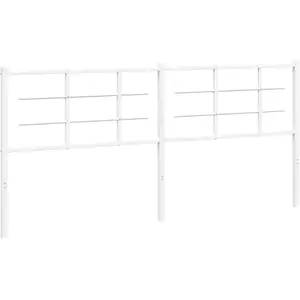Comparateur de prix : vidaXL Tête de lit métal blanc 200 cm