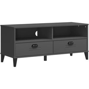 vidaXL Meuble TV VIKEN gris anthracite bois de pin solide pas cher