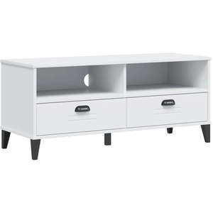 Vidaxl - Meuble tv viken blanc bois de pin solide Blanc pas cher