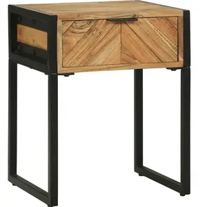 vidaXL Table De Chevet Vidaxl 40x35x50 Cm En Bois Massif D'acacia pas cher