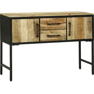 Comparateur de prix : vidaXL Buffet Vidaxl 100x35x70 Cm En Bois Massif Brut De Mangue