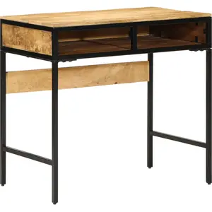 Comparateur de prix : vidaXL Vidaxl Bureau 80x50x75 Cm Bois Massif Manguier Brut