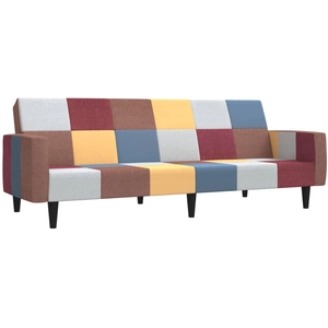 Comparateur de prix : vidaXL Canapé-lit à 2 places tissu