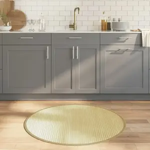 vidaXL Tapis rond naturel clair 100 cm bambou pas cher
