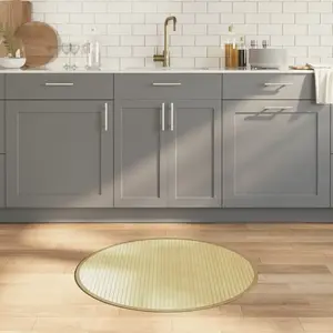vidaXL Tapis rond naturel clair 80 cm bambou pas cher
