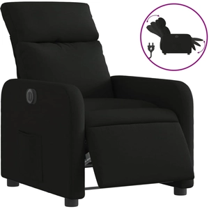 vidaXL Fauteuil inclinable Noir Tissu pas cher