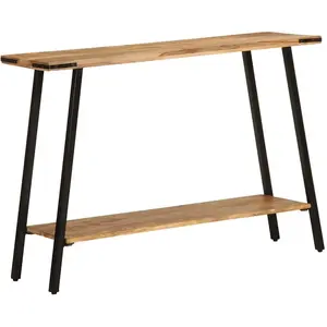 vidaXL Table console 110x30x75 cm bois de manguier massif pas cher