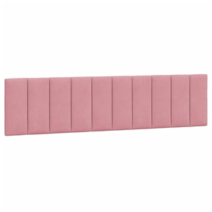 vidaXL Vidaxl Lit Avec Matelas Rose 200x200 Cm Velours pas cher
