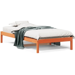 Comparateur de prix : vidaXL Lit de jour sans matelas cire marron 90x190 cm bois pin massif