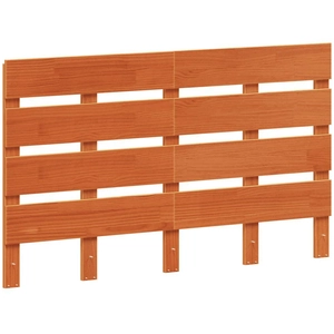 vidaXL Tête de lit cire marron 135 cm bois massif de pin