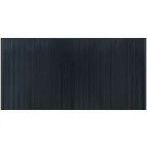 vidaXL Tapis rectangulaire gris 100x200 cm bambou pas cher