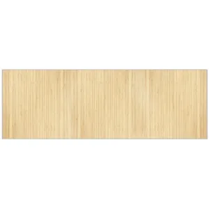 vidaXL Tapis rectangulaire naturel clair 100x300 cm bambou pas cher