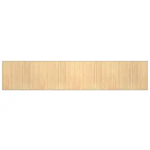 vidaXL Tapis rectangulaire naturel clair 80x400 cm bambou pas cher