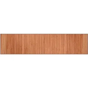 vidaXL Tapis rectangulaire marron 70x300 cm bambou pas cher
