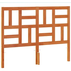 vidaXL Tête de lit cire marron 135 cm bois massif de pin pas cher