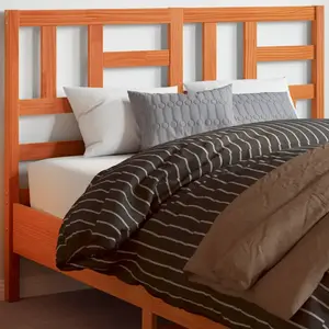vidaXL Tête de lit cire marron 160 cm bois massif de pin pas cher