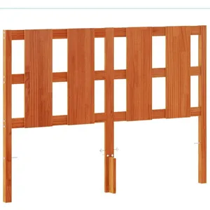 vidaXL Tête de lit cire marron 135 cm bois massif de pin pas cher