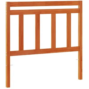 vidaXL Tête de lit cire marron 100 cm bois massif de pin pas cher