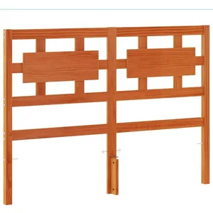 vidaXL Tête de lit cire marron 135 cm bois massif de pin pas cher