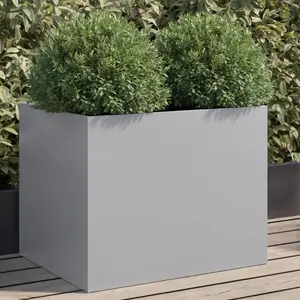 vidaXL Jardinière argenté 62x47x46 cm acier galvanisé pas cher