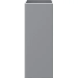 Jardinière argenté 32x27,5x75 cm acier galvanisé Vidaxl Gris argenté pas cher