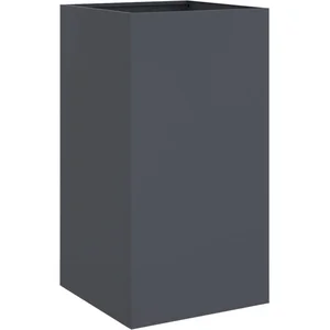vidaXL Jardinière anthracite 42x38x75 cm acier laminé à froid pas cher