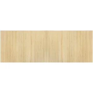 vidaXL Tapis rectangulaire naturel clair 70x200 cm bambou pas cher