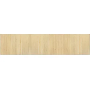 vidaXL Tapis rectangulaire naturel clair 70x300 cm bambou pas cher