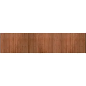 vidaXL Tapis rectangulaire marron 70x300 cm bambou pas cher