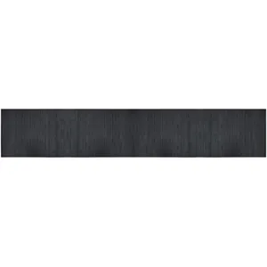 vidaXL Tapis rectangulaire gris 70x400 cm bambou pas cher