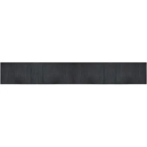vidaXL Tapis rectangulaire gris 60x400 cm bambou pas cher