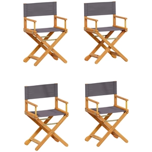 vidaXL Chaises pliables de jardin lot de 6 gris foncé tissu pas cher