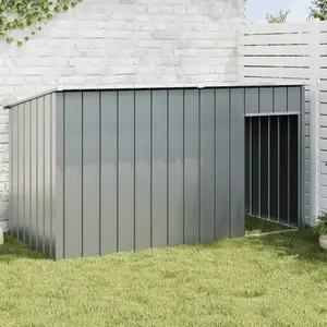 vidaXL Niche pour chien avec toit anthracite acier galvaniséVendu parvidaxl-be