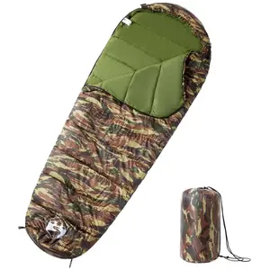 vidaXL Sac de couchage momie pour adultes camping 3 saisons pas cher