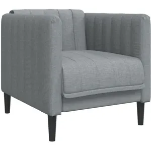 Comparateur de prix : vidaXL Fauteuil gris clair tissu