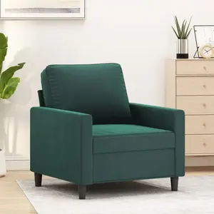Comparateur de prix : vidaXL Fauteuil Vert foncé 60 cm Velours