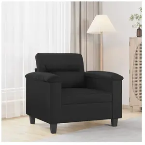 vidaXL Fauteuil Noir 60 cm Similicuir pas cher