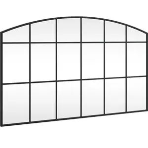 Comparateur de prix : vidaXL Miroir mural noir 100x60 cm arche fer