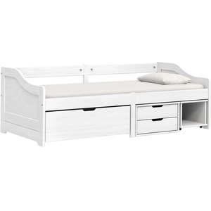 vidaXL Lit de jour avec 3 tiroirs sans matelas IRUN blanc 90x200 cm