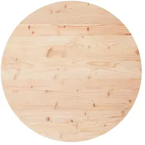 vidaXL Dessus de table rond Ø70x3 cm bois de pin massif pas cher
