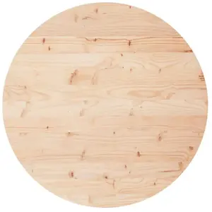 vidaXL Dessus de table rond Ø80x3 cm bois de pin massif pas cher