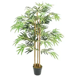 Comparateur de prix : vidaXL Bambou artificiel 730 feuilles 120 cm vert