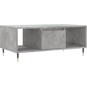 vidaXL Table basse Gris béton 90x50x36,5 cm Bois d'ingénierie pas cher