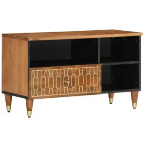 Comparateur de prix : vidaXL Meuble TV 80x33x46 cm bois massif de manguier
