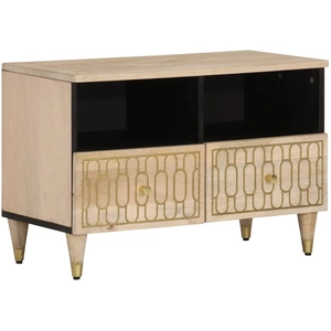 vidaXL Meuble TV 70x33x46 cm Bois massif de manguier