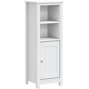 vidaXL Armoire de salle de bain BERG blanc 40x34x110 cm pin massif pas cher