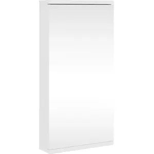 Armoire de bain à miroir d'angle blanc 30x24x60 cm Vidaxl Blanc pas cher