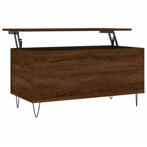 vidaXL Table basse Chêne marron 90x44,5x45 cm Bois d'ingénierie pas cher